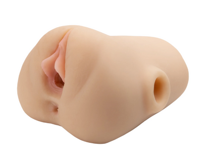 PDX Plus Double Pounder Vibrating Squeeze Stroker - Light