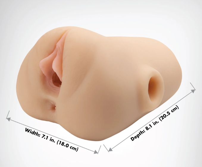 PDX Plus Double Pounder Vibrating Squeeze Stroker - Light