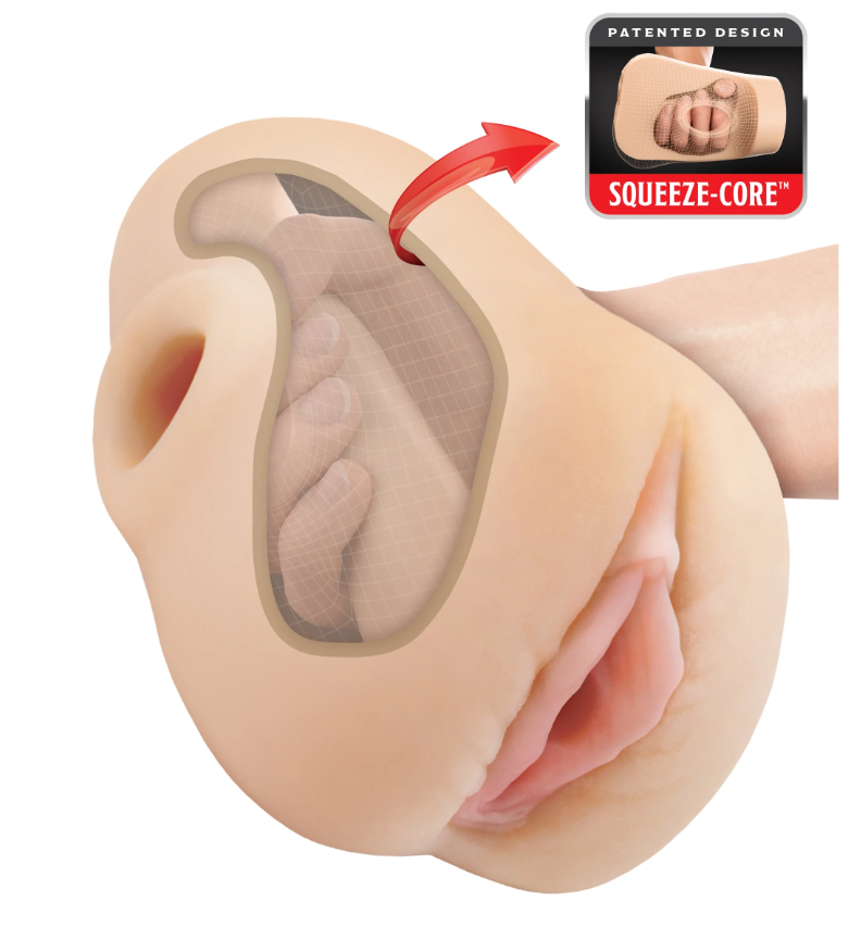 PDX Plus Pussy Pounder Squeeze Stroker - Light
