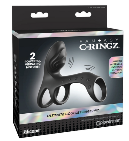 Fantasy C-Ringz Ultimate Couples Cage Pro - Black