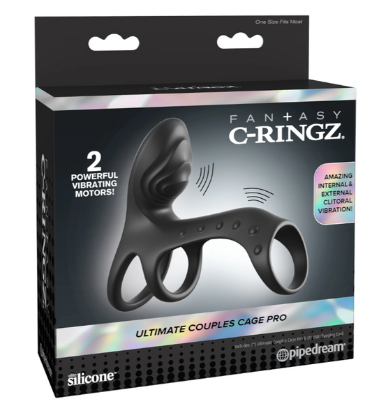 Fantasy C-Ringz Ultimate Couples Cage Pro - Black