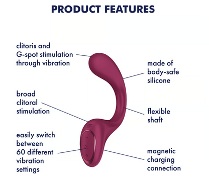 Satisfyer G for Goddess 2 Wine Red