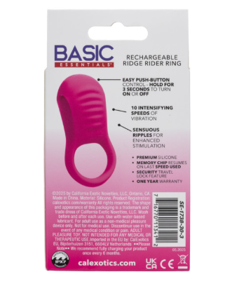 Basic Essentials Rechargeable Ridge Rider Ring