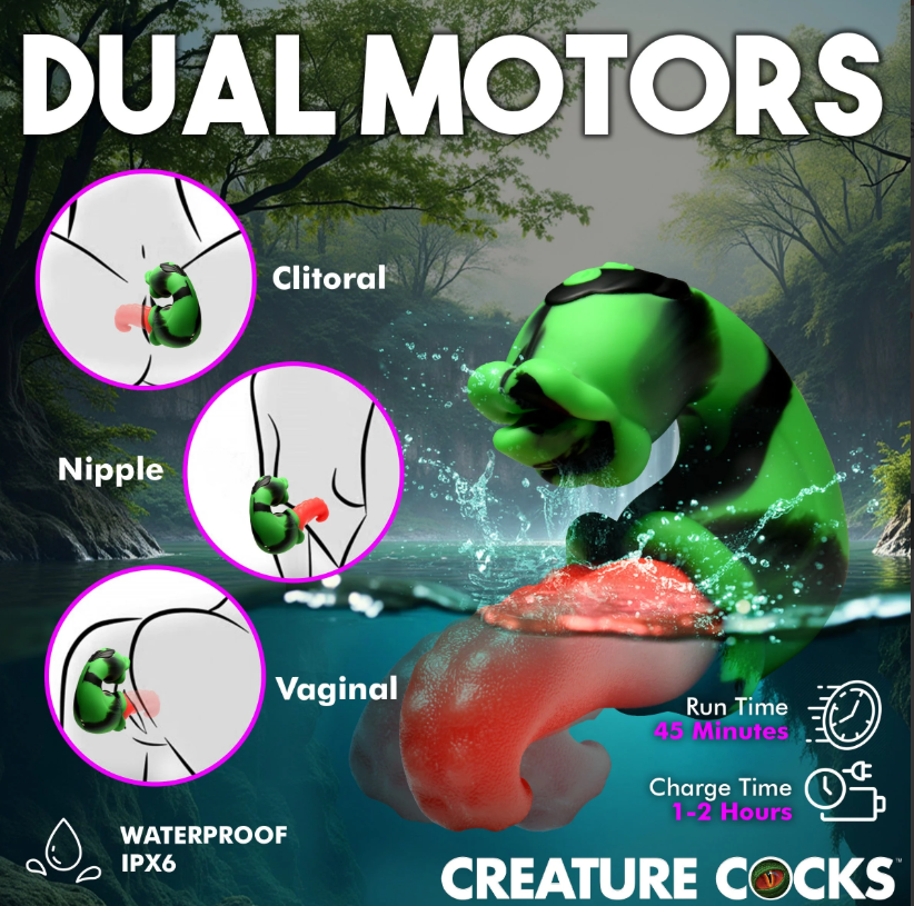 Creature Cocks - Tongue Lasher Silicone Vibrator