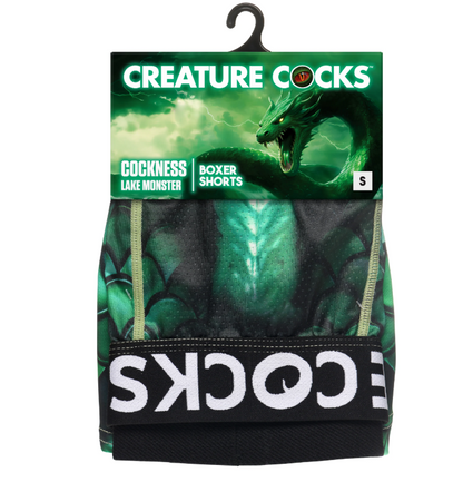 Creature Cocks - Wear Cockness Monster Lake Creature Boxer Shorts - Small