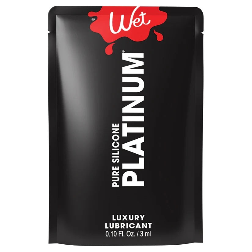 WET Platinum Luxury Silicone Based Lubricant 0.1 Fl.oz/3ml