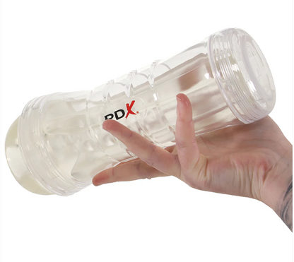 PDX Elite ViewTube XXL See-Thru EZ-Grip LED Stroker - Clear