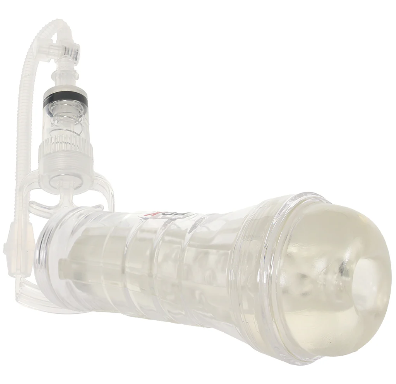 PDX Elite ViewTube Vac XXL Pump See-Thru EZ-Grip Pump Stroker - Clear