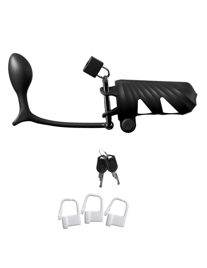 Fantasy C-Ringz Remote-Controlled Vibrating Cock Blocker with Ass-Gasm Plug