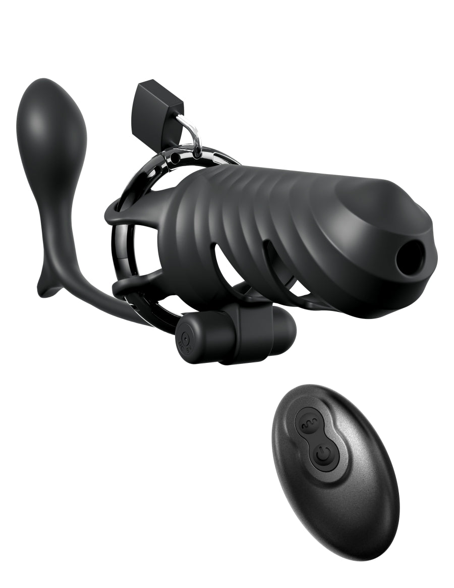 Fantasy C-Ringz Remote-Controlled Vibrating Cock Blocker with Ass-Gasm Plug