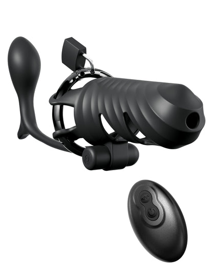 Fantasy C-Ringz Remote-Controlled Vibrating Cock Blocker with Ass-Gasm Plug