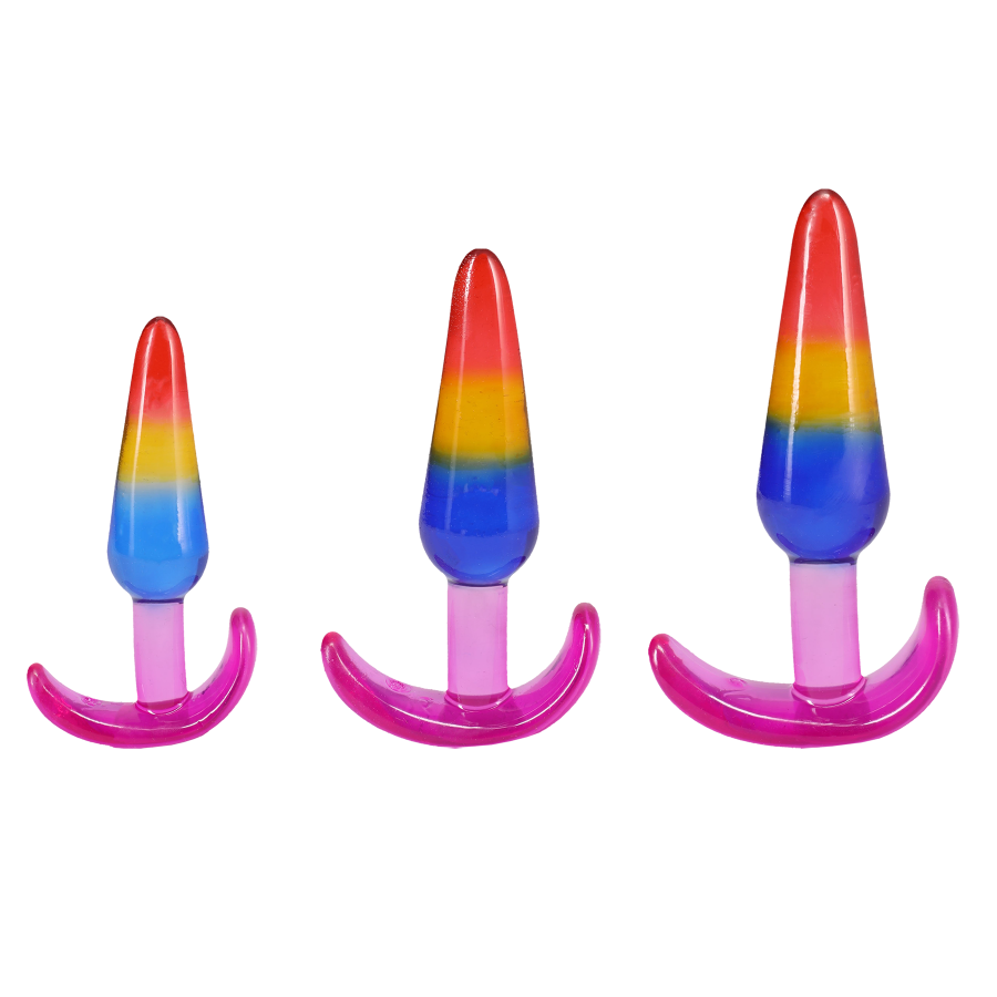 Crystal Jellies - Anal Trainer Set, Rainbow