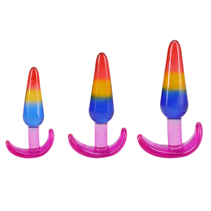 Crystal Jellies - Anal Trainer Set, Rainbow