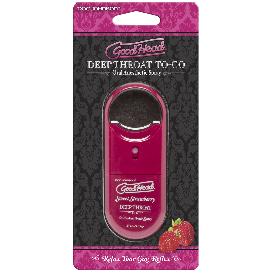 GoodHead - Deep Throat Spray To-Go - Strawberry (.30 fl.oz.)