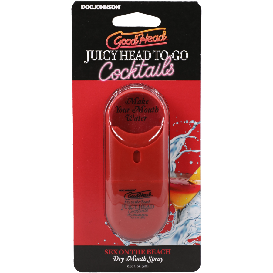 GoodHead - Juicy Head - Cocktails - Dry Mouth Spray To-Go - Sex on the Beach - .30 fl. oz.