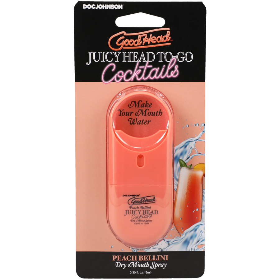 GoodHead - Juicy Head Cocktails Dry Mouth Spray To-Go - Peach Bellini