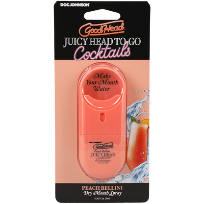 GoodHead - Juicy Head Cocktails Dry Mouth Spray To-Go - Peach Bellini