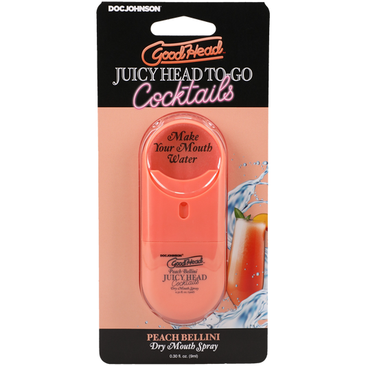 GoodHead - Juicy Head Cocktails Dry Mouth Spray To-Go - Peach Bellini
