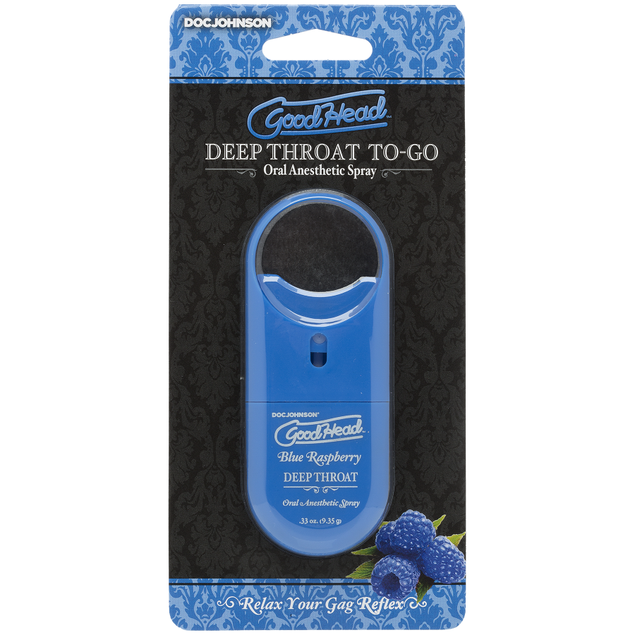 GoodHead - Deep Throat Spray To-Go - Blue Raspberry (.30 oz.)