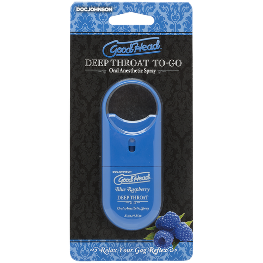 GoodHead - Deep Throat Spray To-Go - Blue Raspberry (.30 oz.)