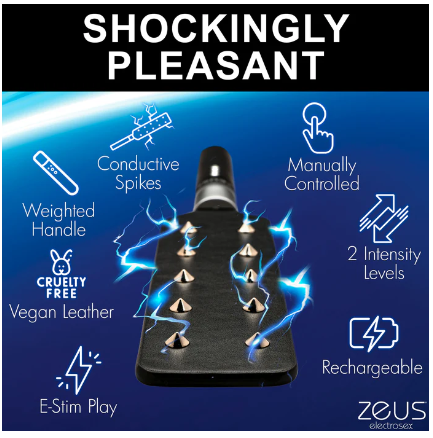 Zeus Electrosex - E-Stim Spiked Paddle