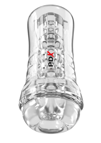 PDX Elite ViewTube See-Thru EZ-Grip Stroker - Clear
