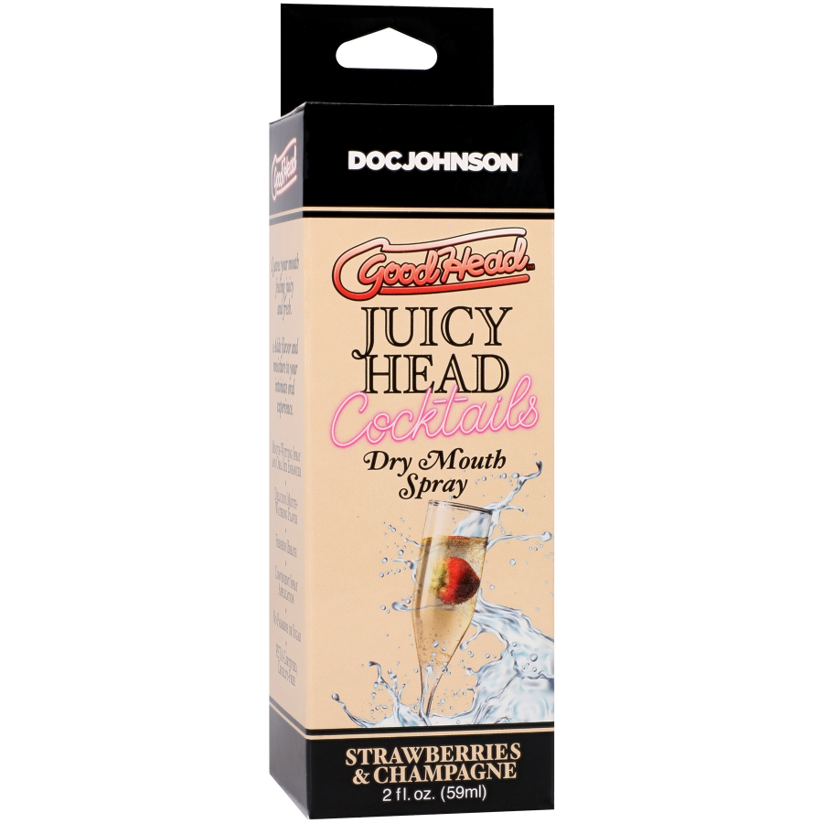 GoodHead - Juicy Head - Cocktails - Dry Mouth Spray - Strawberries & Champagne - 2 fl. oz.