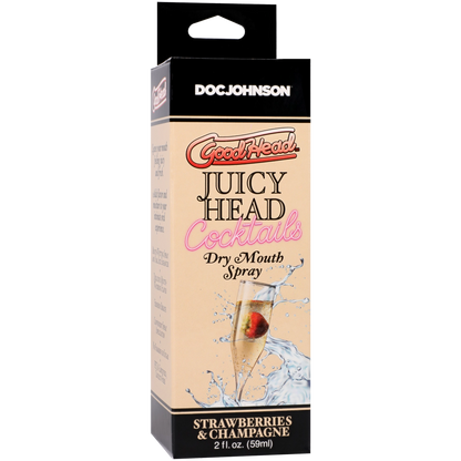GoodHead - Juicy Head - Cocktails - Dry Mouth Spray - Strawberries & Champagne - 2 fl. oz.