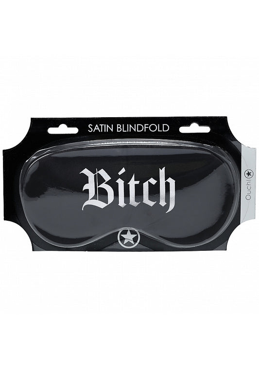 Shots - Ouch! - Bitch - Printed Mask - Satin - Black