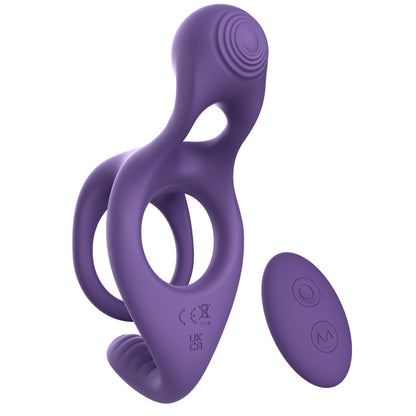 Gemster Couple Cock Ring Purple