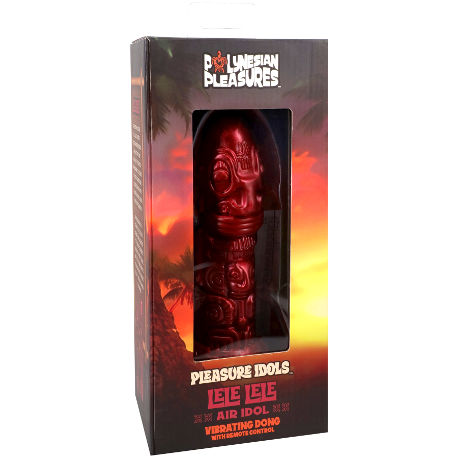 Pleasure Idols - Lele Lele Air Idol - Rechargeable with Remote, Wood Bronze
