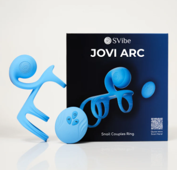 SVibe Snail JOVI Arc Couples Ring, Blue Haze