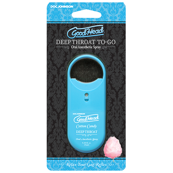[Damaged Packaging Sale] GoodHead To-Go - Deep Throat Spray - Cotton Candy (.33 oz.)