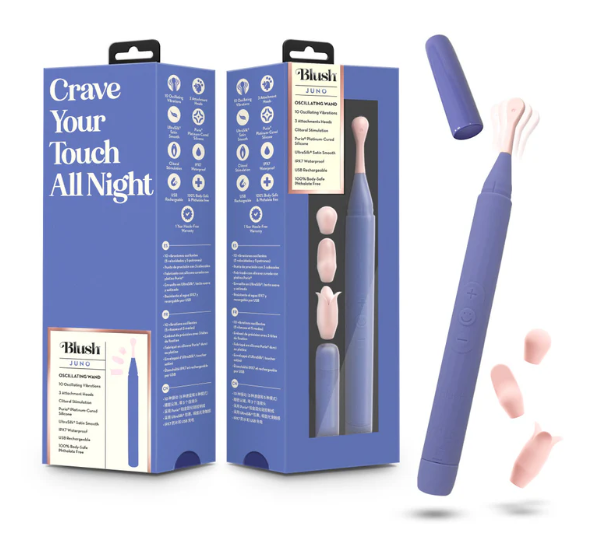 Blush - Blush Collection - Juno Wand Vibrator - Purple