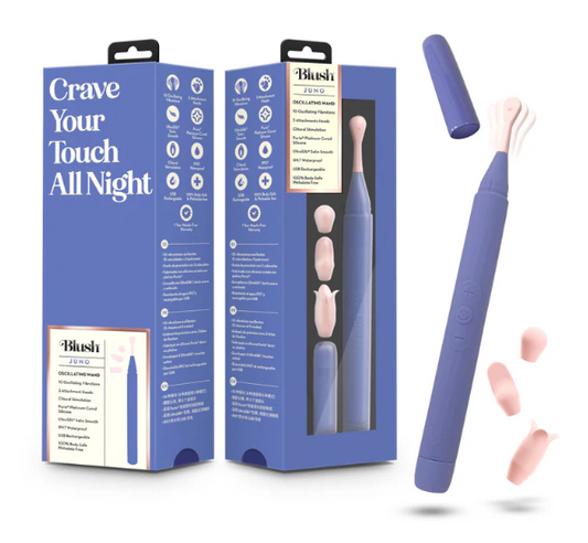 Blush - Blush Collection - Juno Wand Vibrator - Purple
