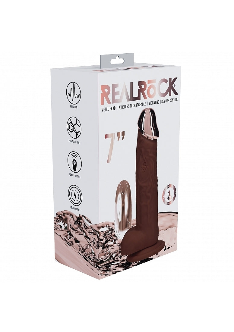 Shots - RealRock - Metalhead - Regular Straight with Balls 7" - Brown