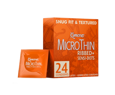Kimono MicroThin Ribbed & Sensi-Dots 24pk