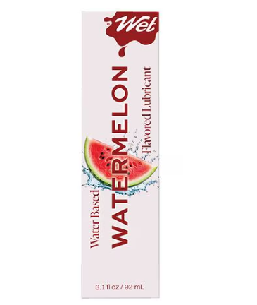 Wet Watermelon Flavored Water Based Lubricant 3.1 FI/OZ