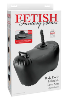 Fetish Fantasy Series Body Dock Inflatable Love Seat - Black