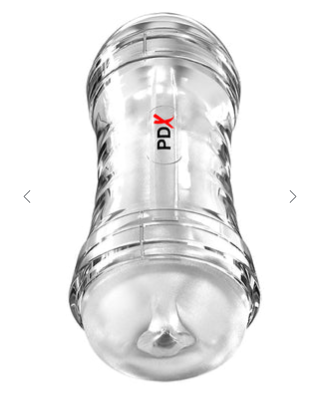 PDX Extreme Wet Pussies Super Flip-A-Pussy Over Self-Lubricating Stroker - Frost
