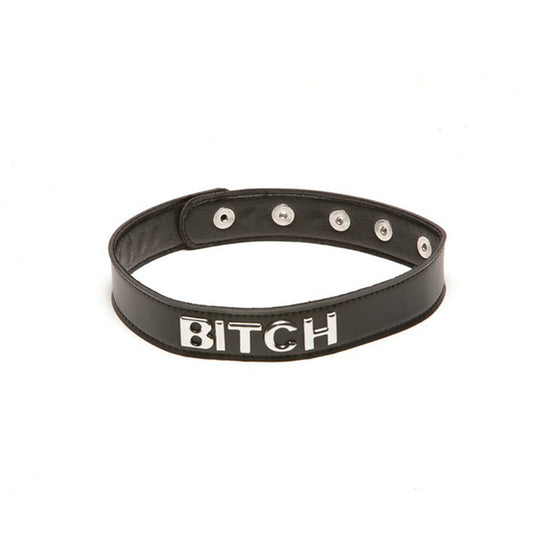 Allure X-Play – BITCH Bondage Collar – Black