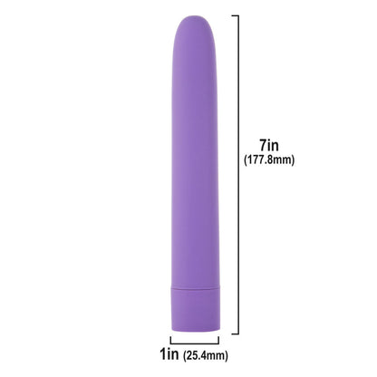 Pure Love® - 10 Function Classic 7 In. Smooth Vibrator – Purple