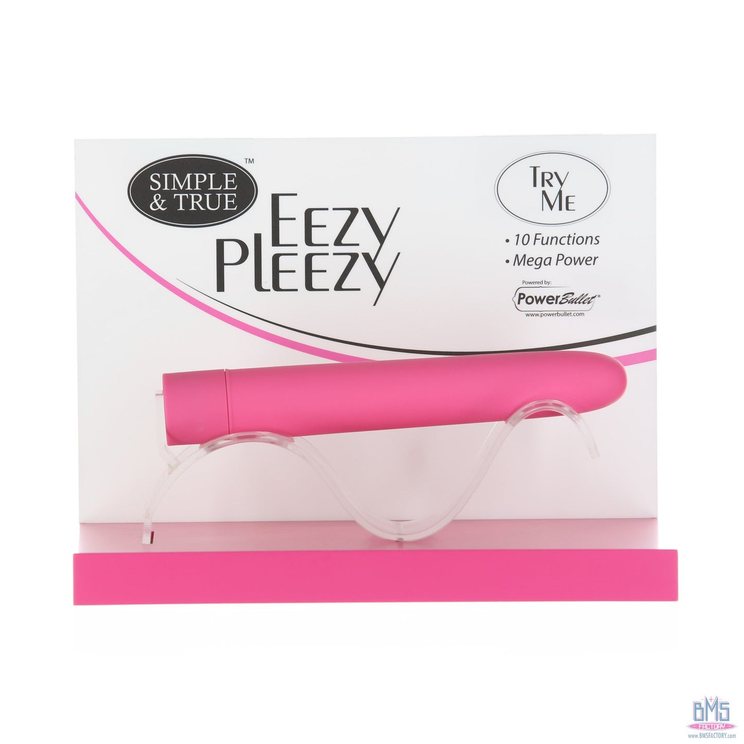 PowerBullet Eezy Pleezy - 7" Vibrator - Pink