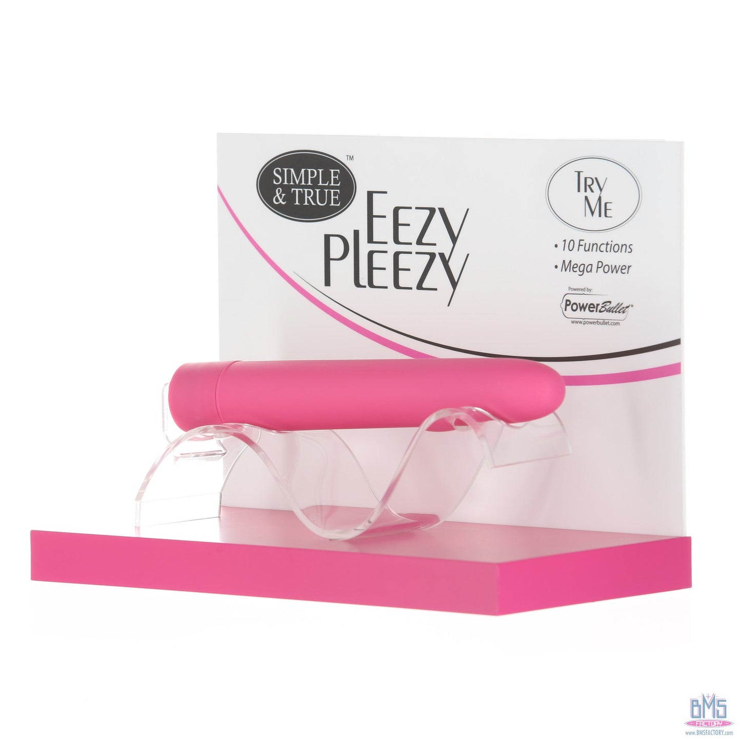PowerBullet Eezy Pleezy - 7" Vibrator - Pink