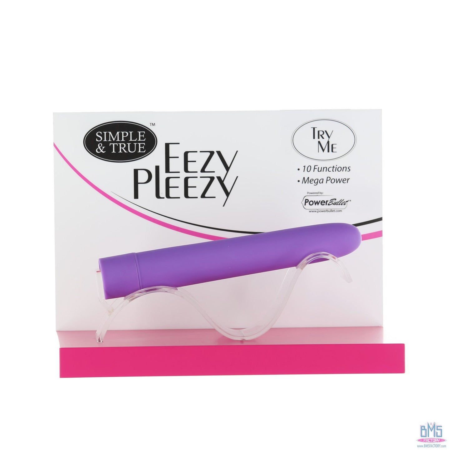 PowerBullet Eezy Pleezy - 7" Vibrator - Purple