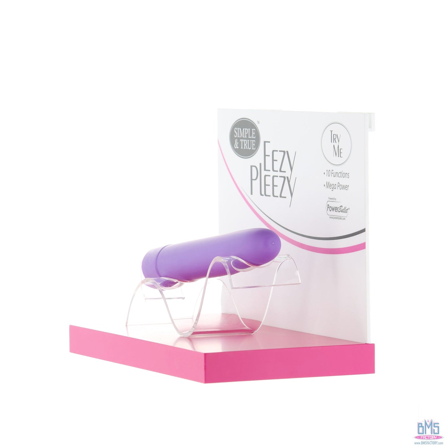 PowerBullet Eezy Pleezy - 7" Vibrator - Purple