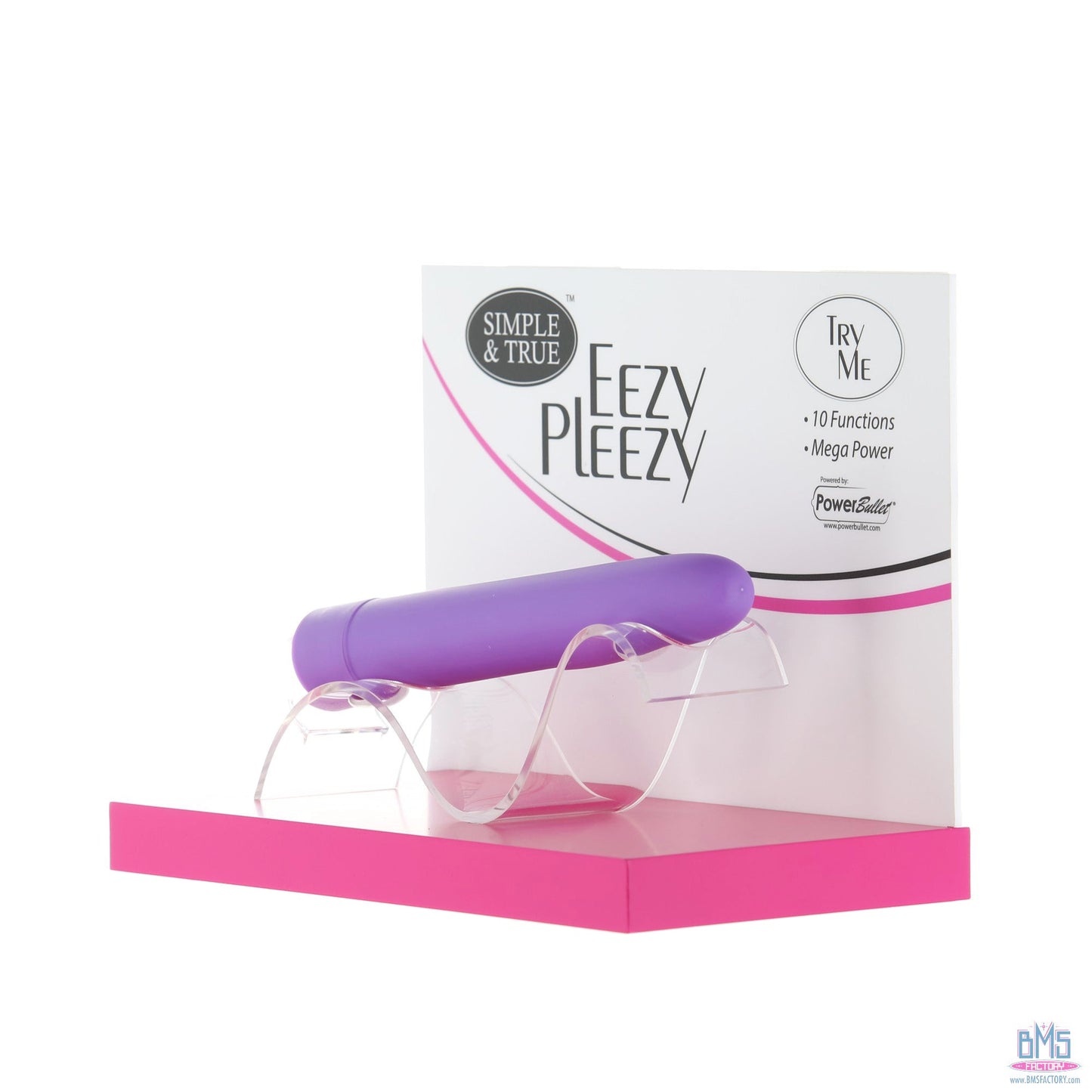 PowerBullet Eezy Pleezy - 7" Vibrator - Purple