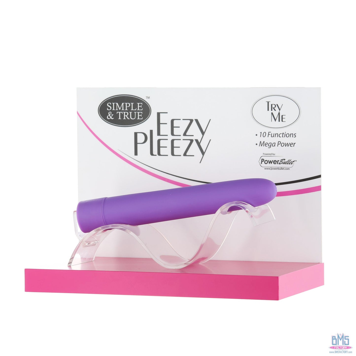 PowerBullet Eezy Pleezy - 7" Vibrator - Purple