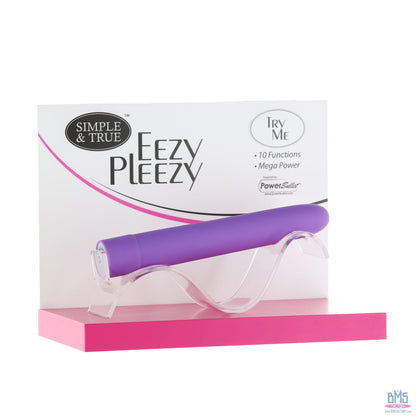 PowerBullet Eezy Pleezy - 7" Vibrator - Purple