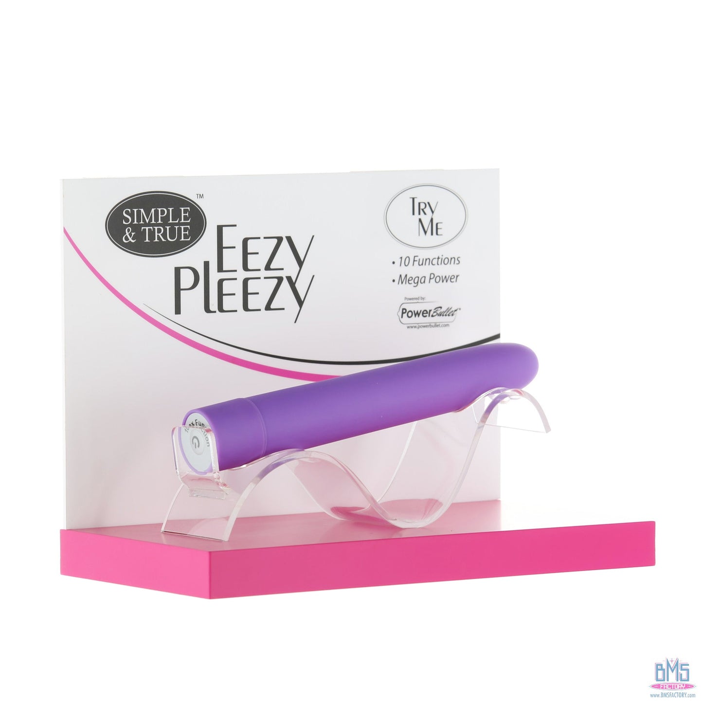 PowerBullet Eezy Pleezy - 7" Vibrator - Purple